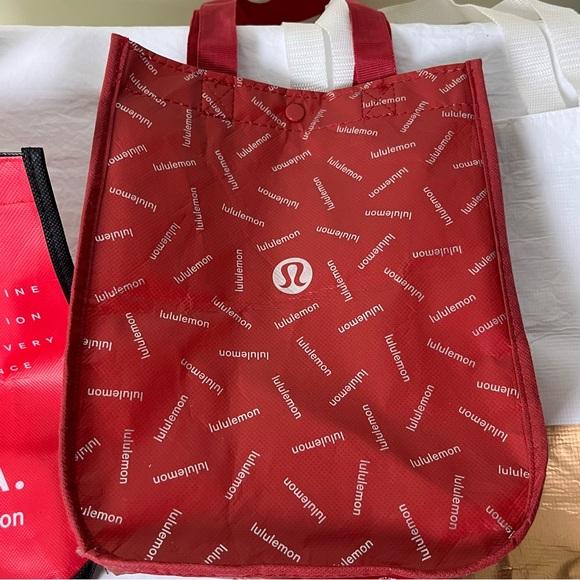 Lululemon athleta shopping bags lot of 3 - Picture 2 of 4